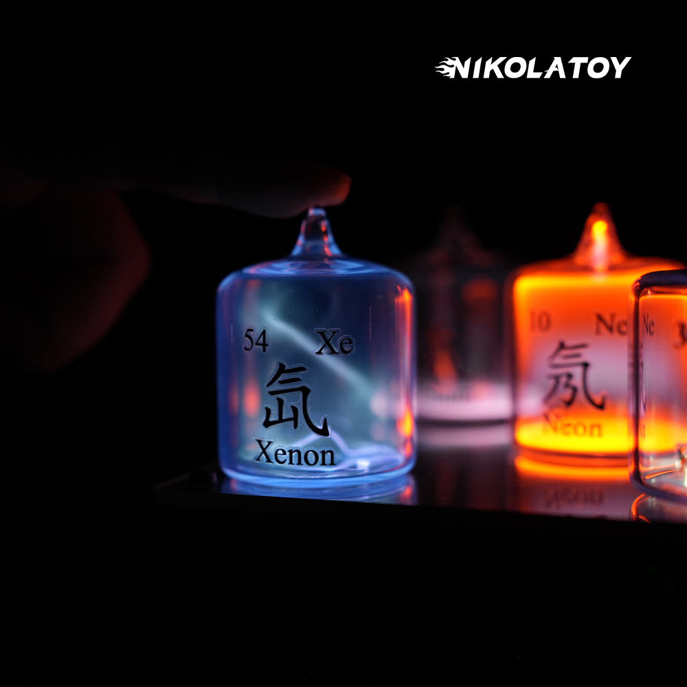 Noble Gas Cylinder Glow Tube Set