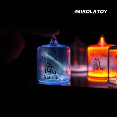 Noble Gas Cylinder Glow Tube Set