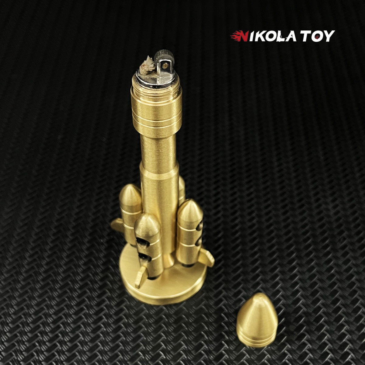 Fingertip gyroscopic rocket lighter