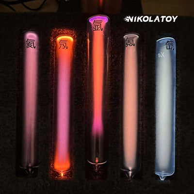 Tesla Plasma Reaction Glass Sealed  Rare Gas Light-Emitting Tube