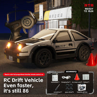 NIKOLATOY®Mini AE86 desktop remote control car 1:64 drifting racing car