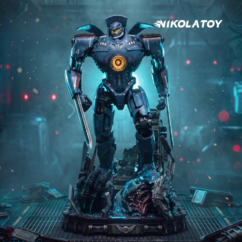Pacific Rim Gipsy Danger P15 Mechanical Action LED Illuminated Figure Statue