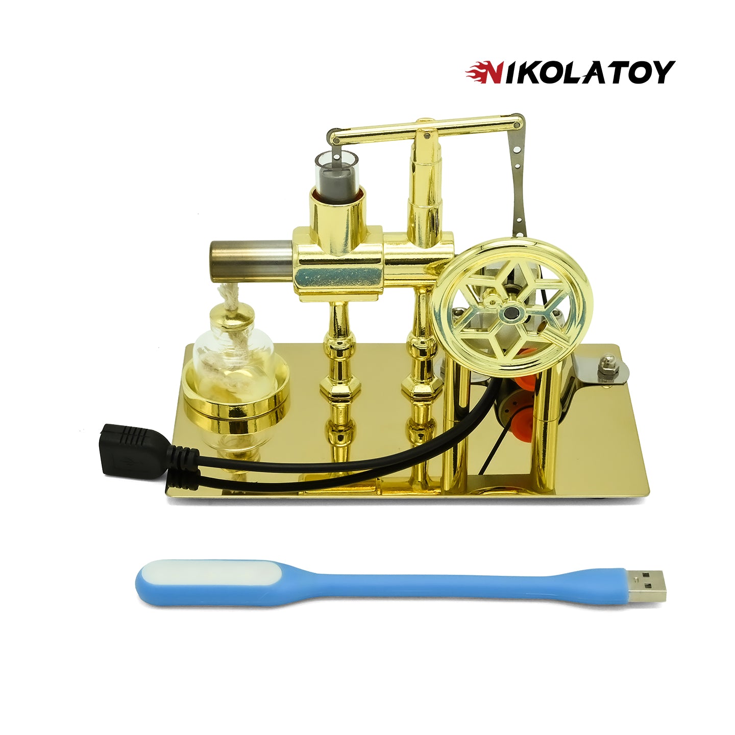 Stirling Engine Model - Power Generation+LED Light