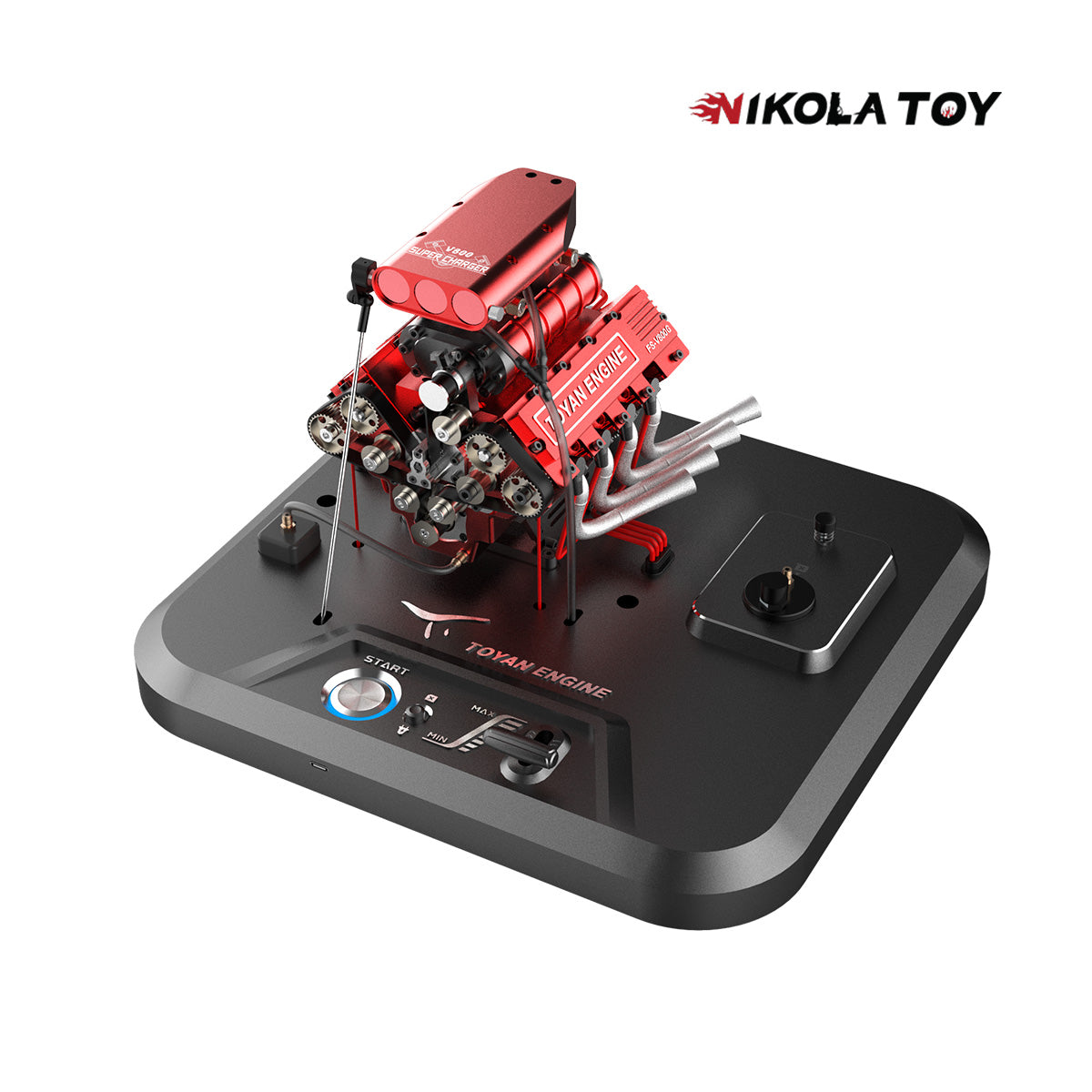 Toyan V800 Micro internal combustion engine - Gift set - Nikola Toy