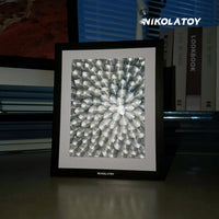 NIKOLATOY®Precision CNC alloy laser light effect art frame