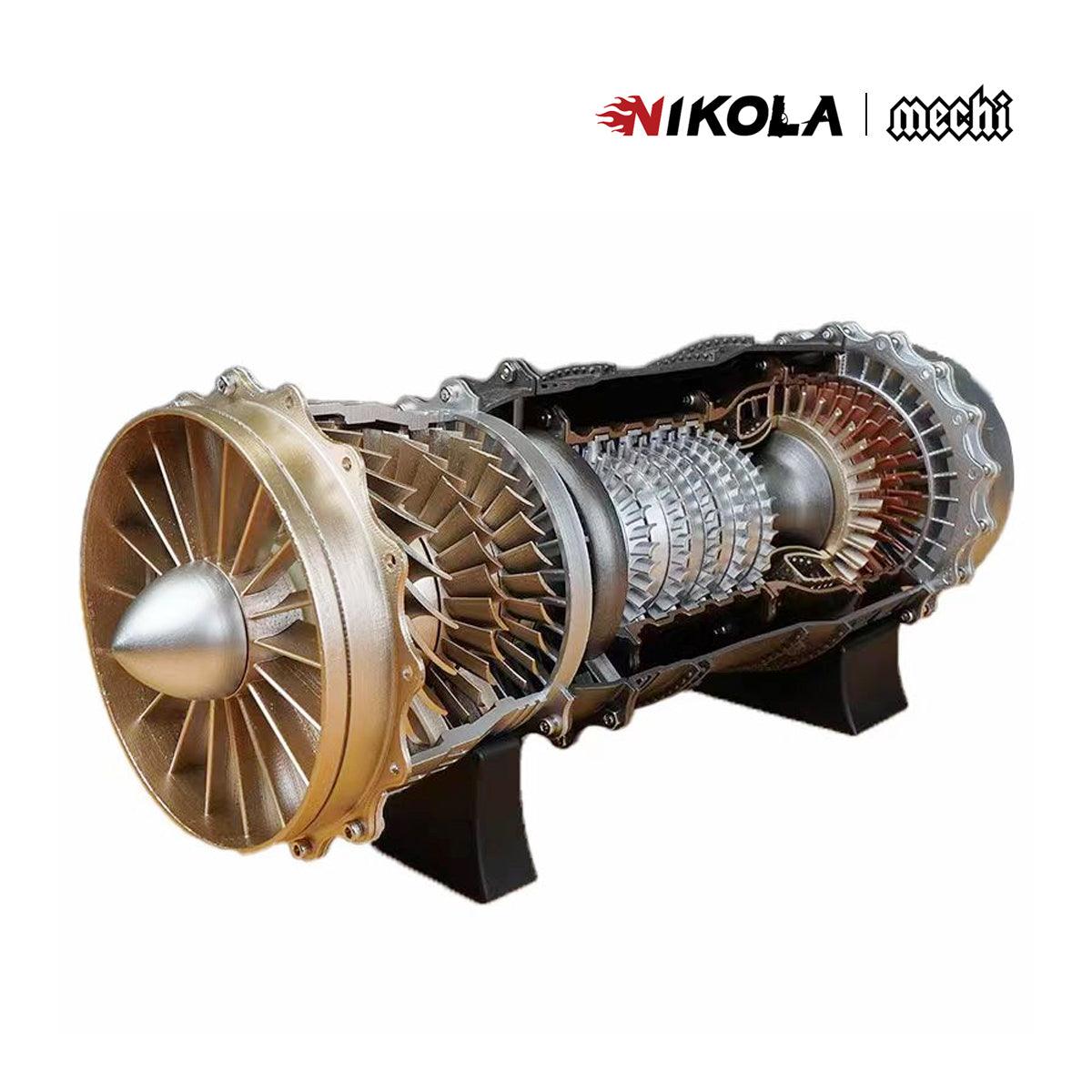 WS-15 Fighter Turbofan Engine Model DIY Assembly Kits 150+ PCS - Nikola Toy
