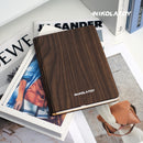 NIKOLATOY®Black walnut folding book magnetic night light