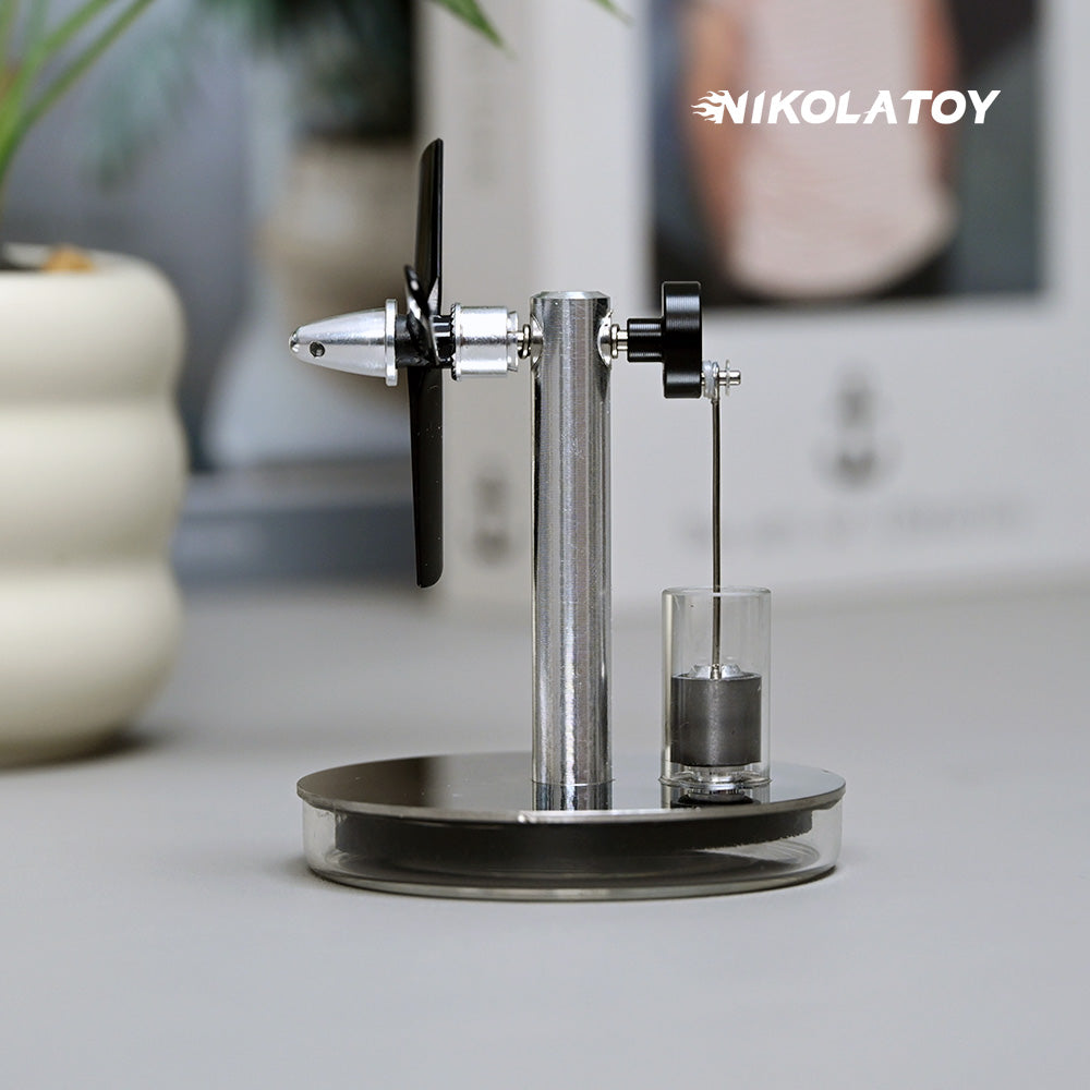 Temperature Difference Stirling Engine Propeller Mirror Cup Cover