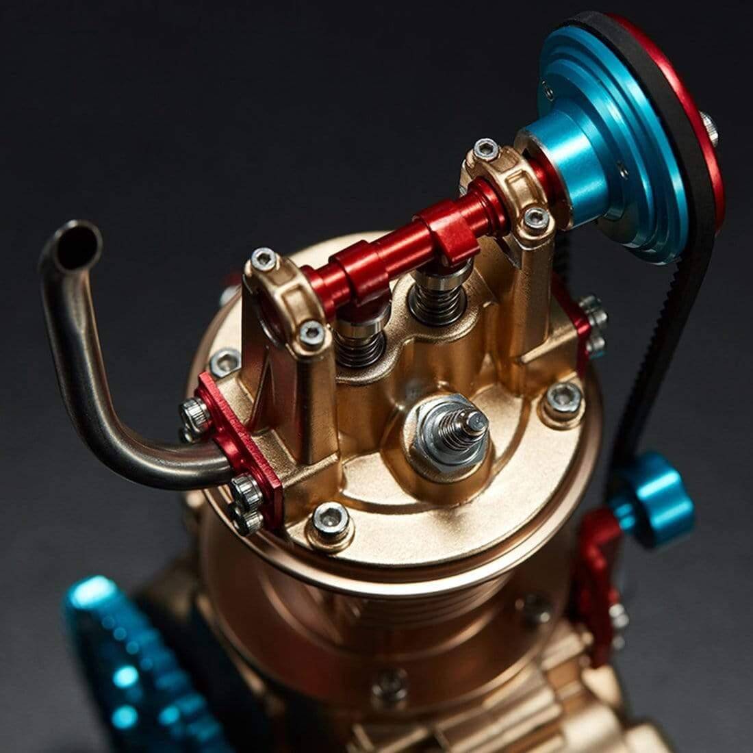 TECHING All-Metal Craftsmen Mini Single-Cylinder High Challenge Assembled Model Kits