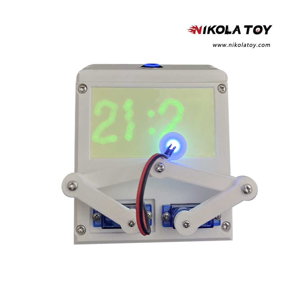 NikolaToy™ 3D Printing Mechanical luminous clock robot