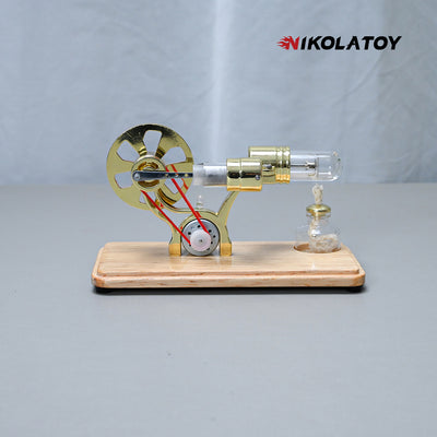 Bamboo Based Single Cylinder Stirling Engine