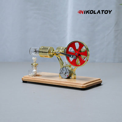 Bamboo Based Single Cylinder Stirling Engine