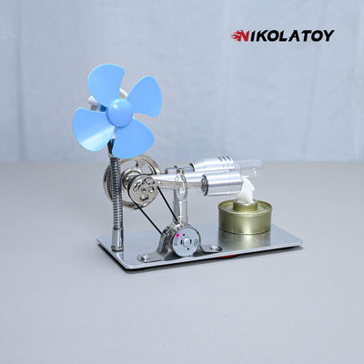 Stirling Engine Model - Power Generation+Windmill