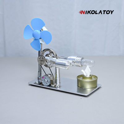 Stirling Engine Model - Power Generation+Windmill