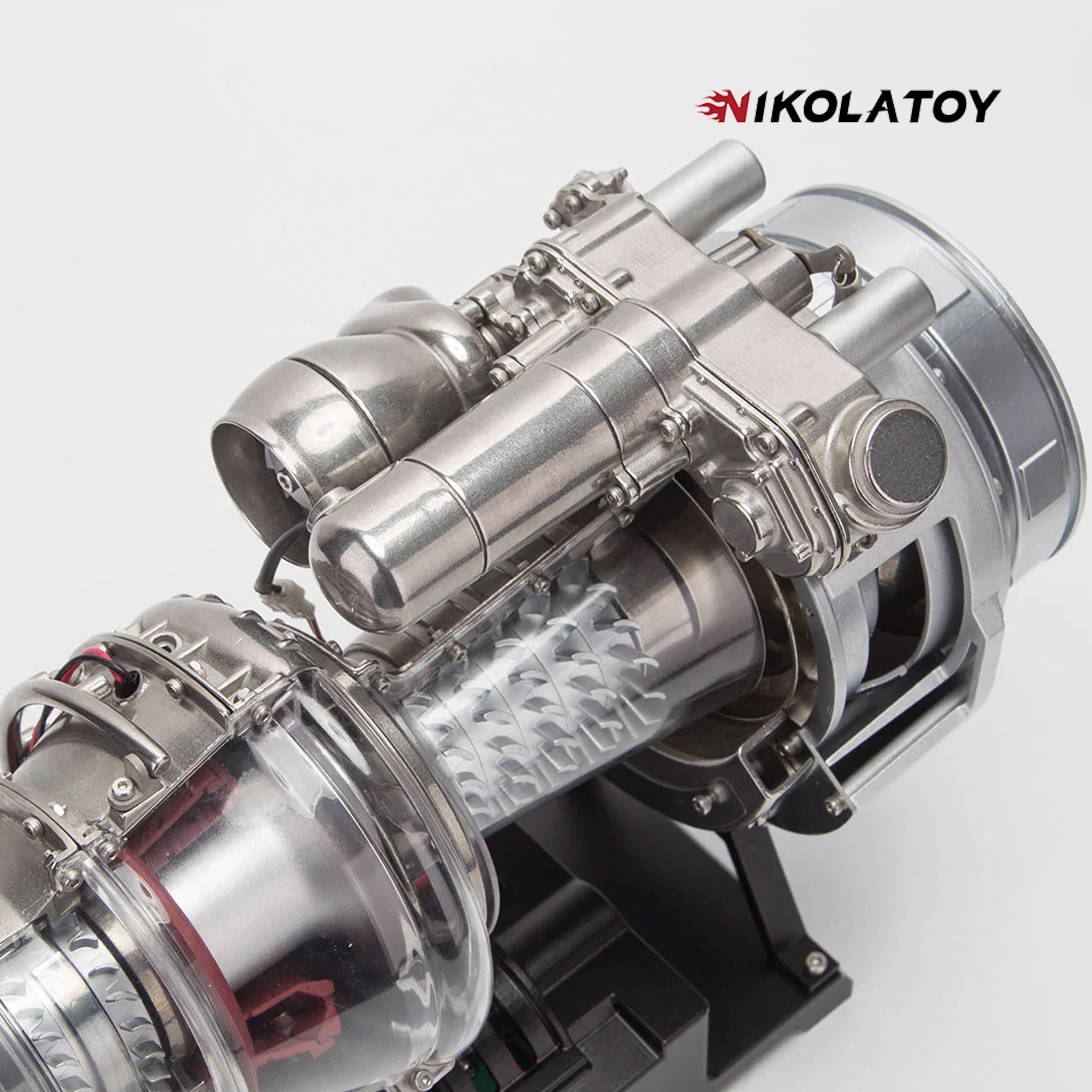 NIKOLATOY®Teching T700 DIY Turboshaft Engine Model Diy Kit