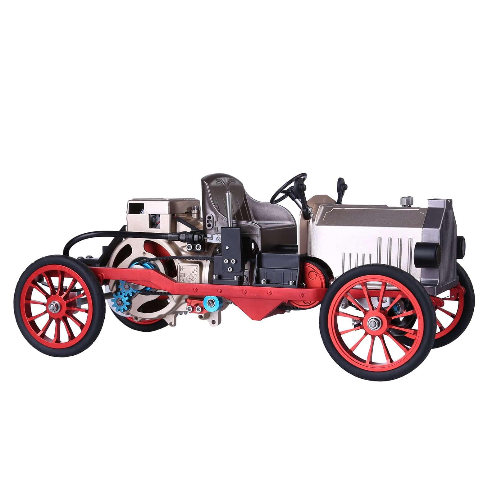 TECHING Assembly Vintage Classic Car Metal Mechanical Model Toy With Electric Engine 310+pcs