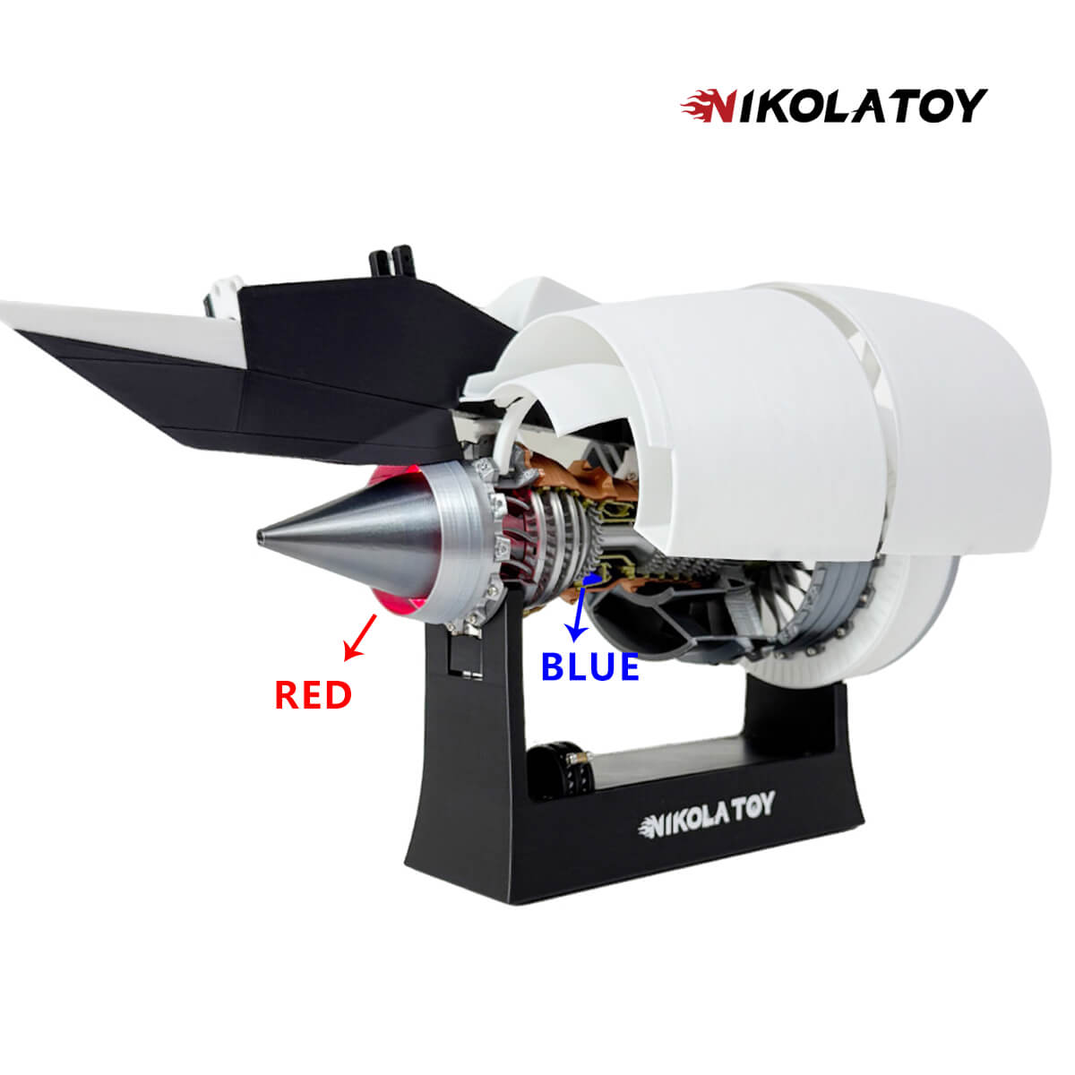 NIKOLA TOY 航空機エンジン3Dプリント Amazon.com: NIKOLATOY TR900 Turbofan Jet Engine Model-3D Printer