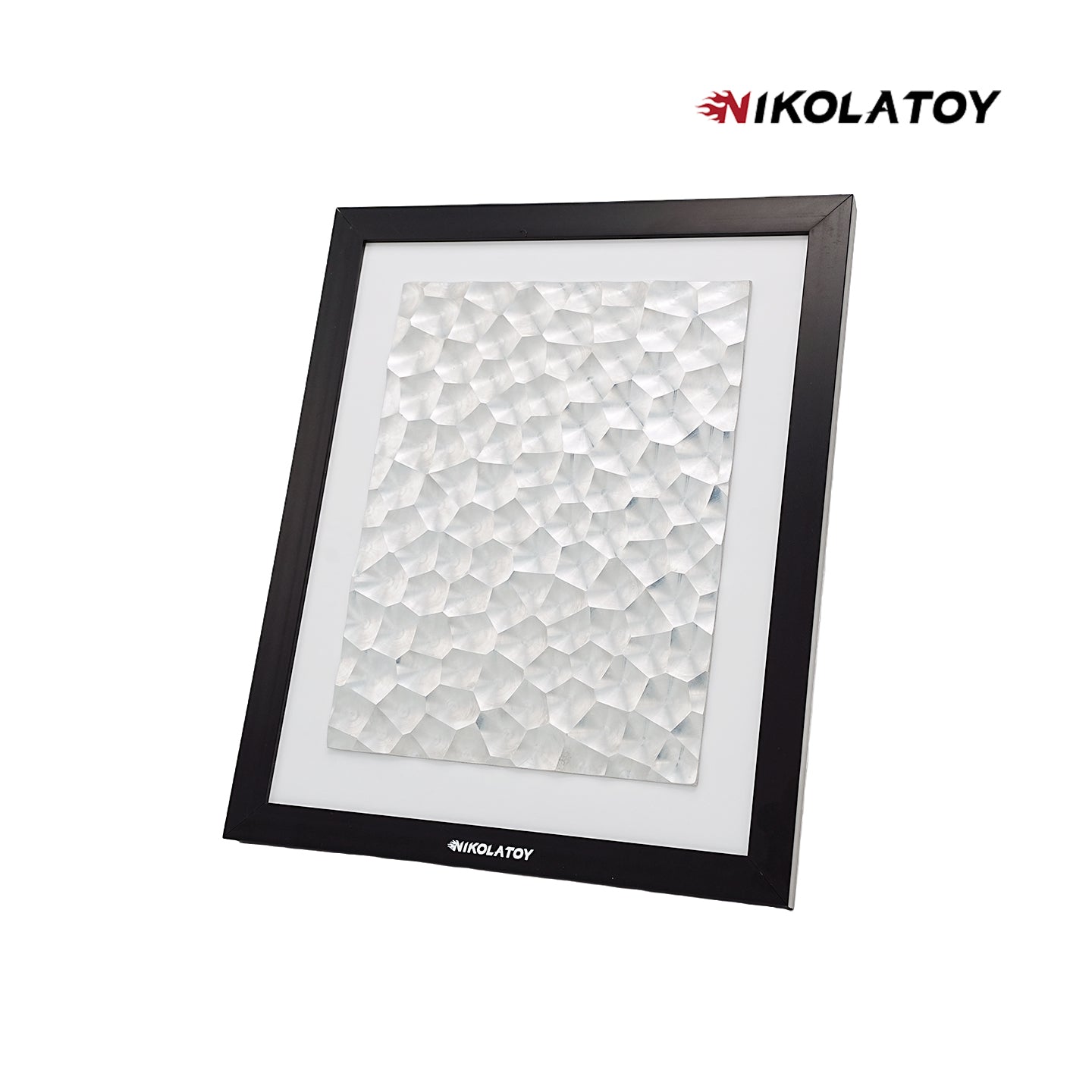 NIKOLATOY®Precision CNC alloy laser light effect art frame