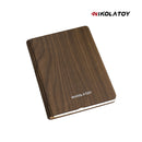 NIKOLATOY®Black walnut folding book magnetic night light