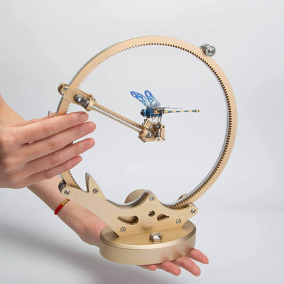 TECHING Flying Dragonfly Kinetic Sculpture 3D Metal Model DIY Kits