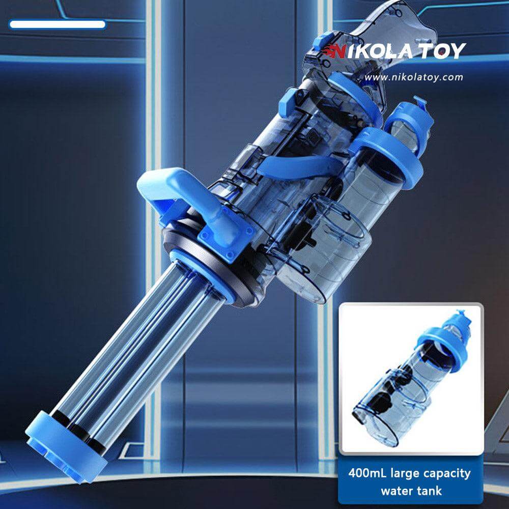 High Performance Gatling Water Gun With Rotating And Luminous Muzzle
