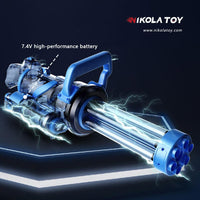 High performance Gatling water gun with rotating and luminous muzzle - Nikola Toy