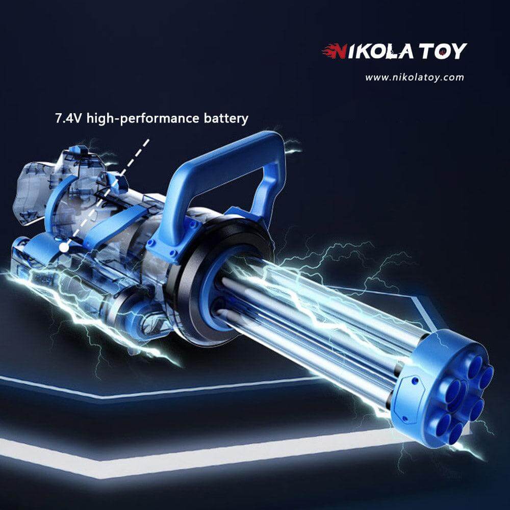 High Performance Gatling Water Gun With Rotating And Luminous Muzzle