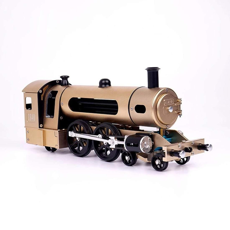 TECHING Engine Steam Train Model With Pathway Full Aluminum Alloy Mode ...