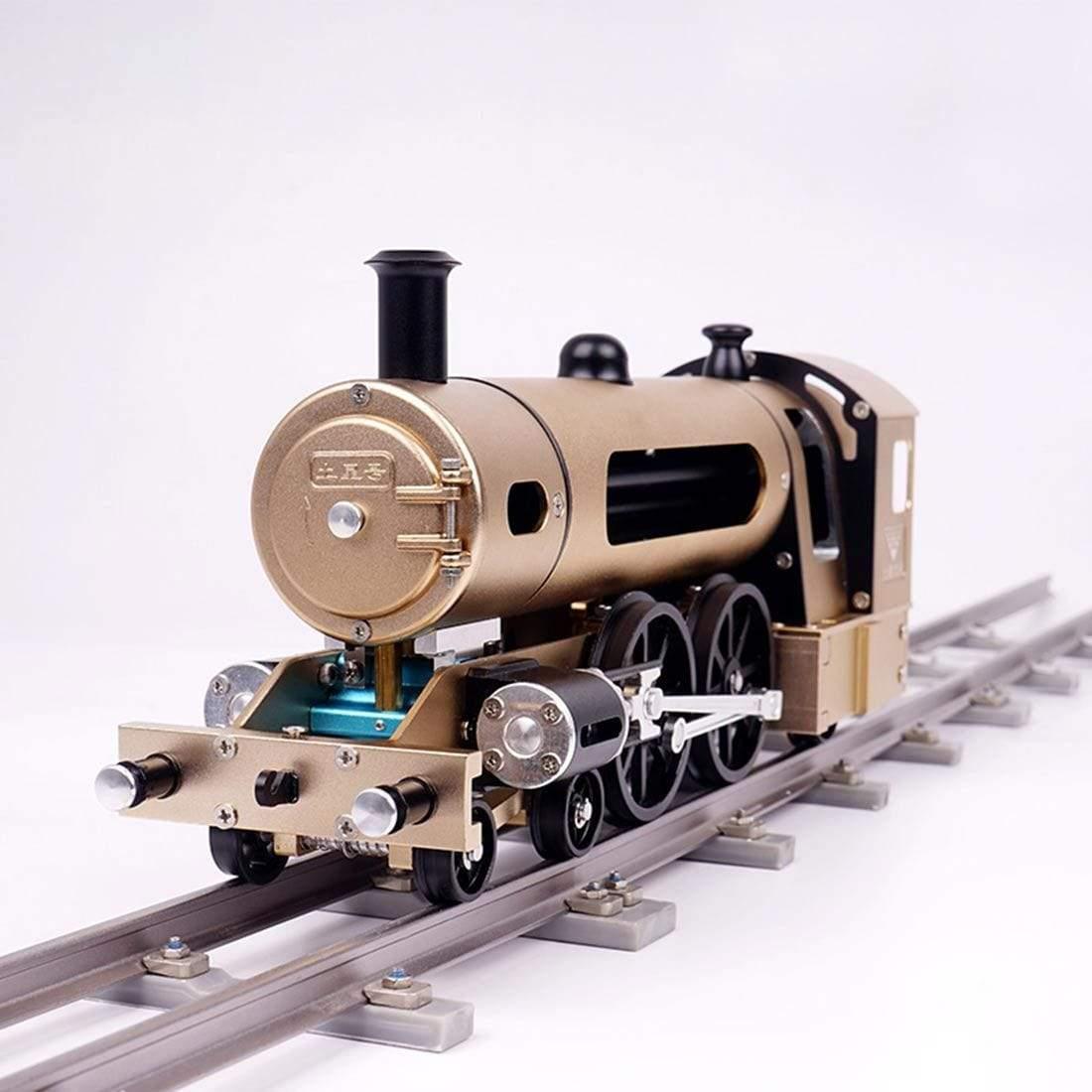 Teching Engine Steam Train Model With Pathway Full Aluminum Alloy Model Kits - Nikola Toy