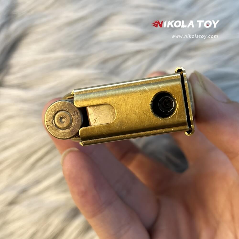 Brass clip+bullet lighter