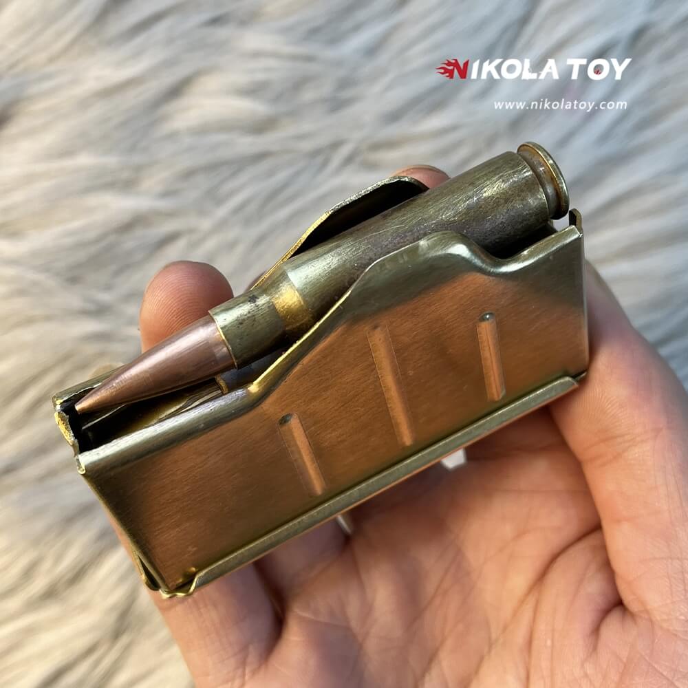 Brass clip+bullet lighter - Nikola Toy