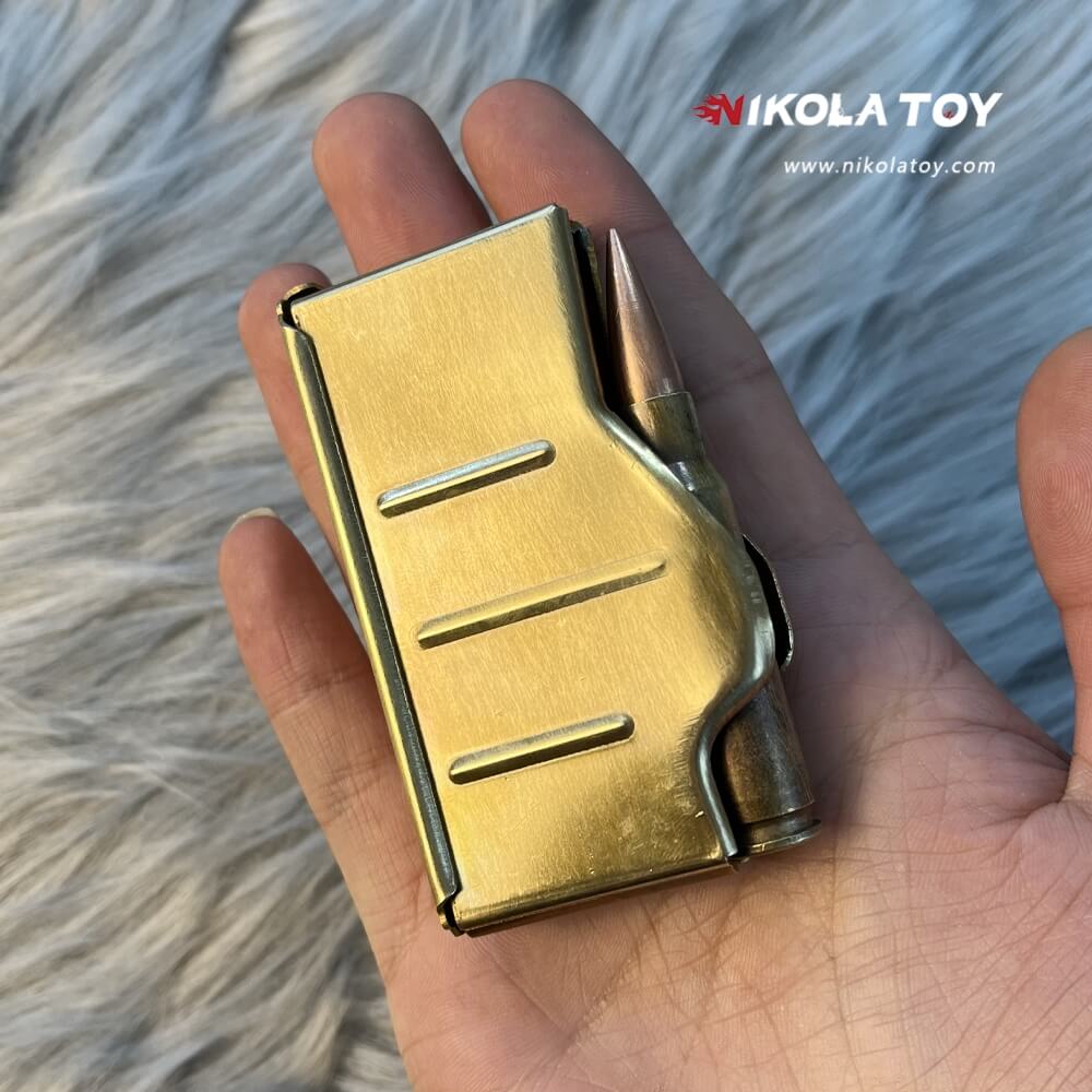 Brass clip+bullet lighter